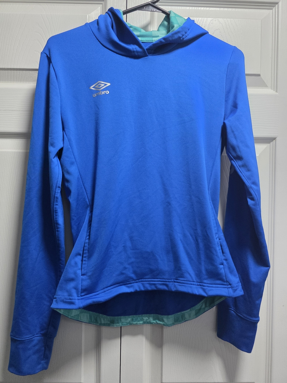 Umbro Women's Athletic Hoodie — Royal Blue Long Sleeve Soccer Pullover